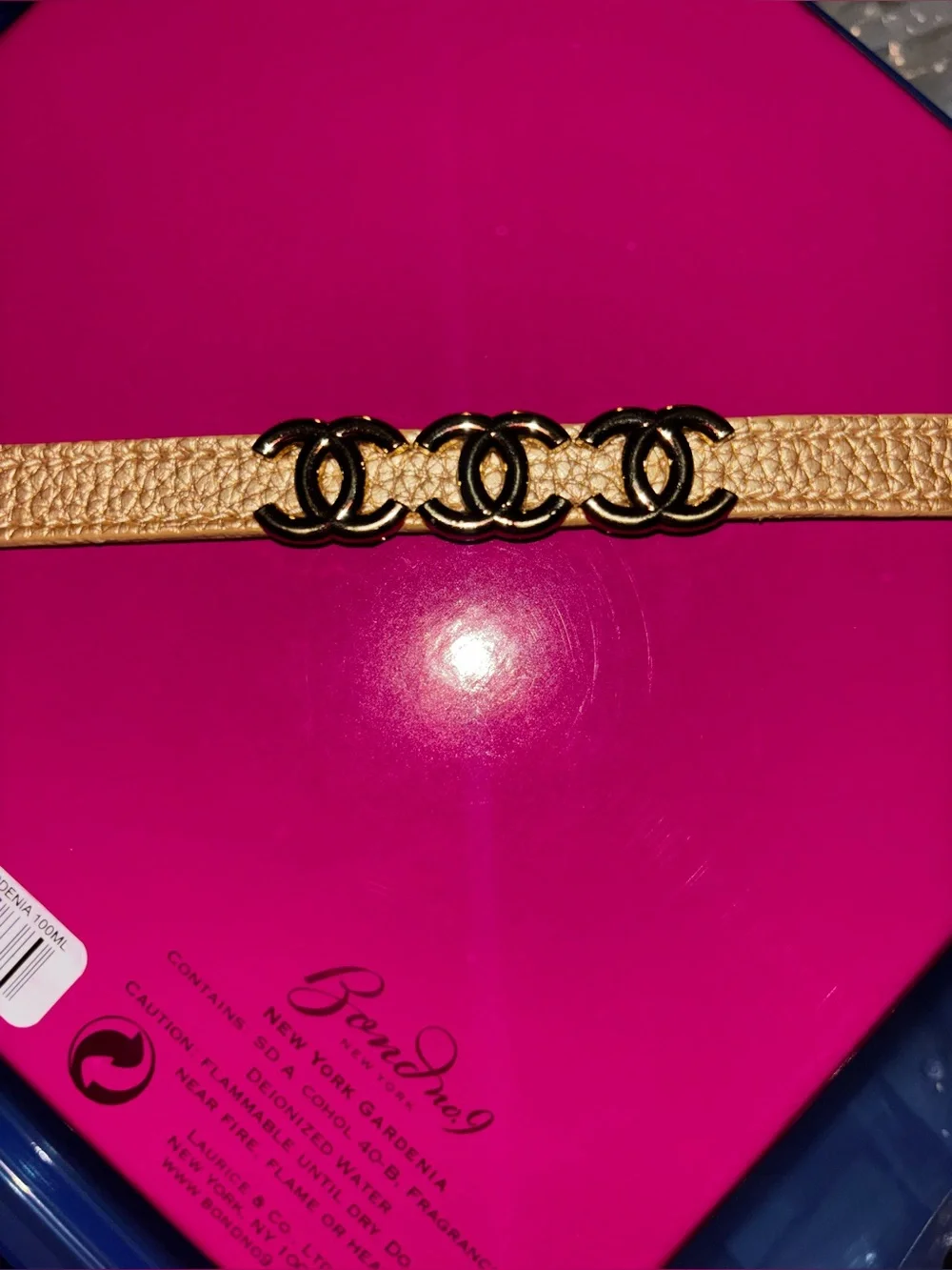 New ! Woman’s fashion Bracelet with Gold-Tone Double C Logo